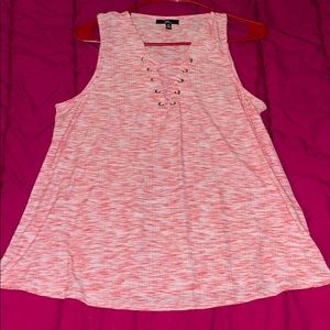 Crisscross V-neck tank